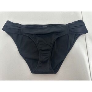 Smart & Sexy Womens Black Ruched Side Bikini Bottoms Swimwear SA1006 Medium